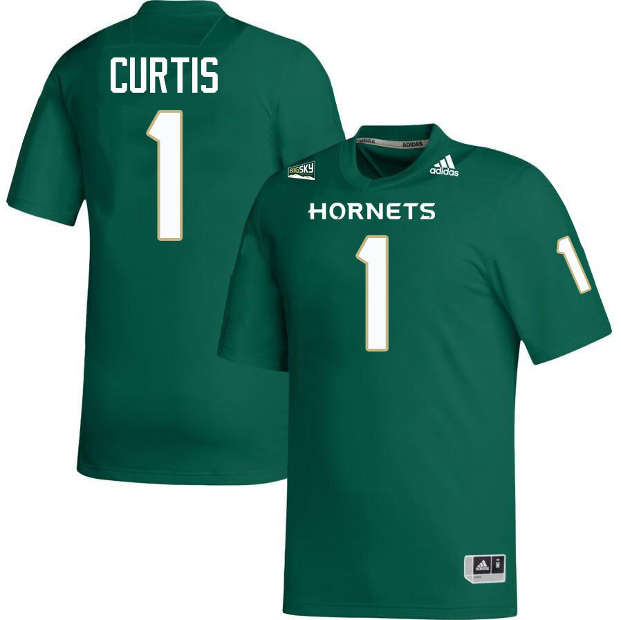 Jamar Curtis SAC State Jersey,Sacramento State Hornets #1 Jamar Curtis Jersey-Green